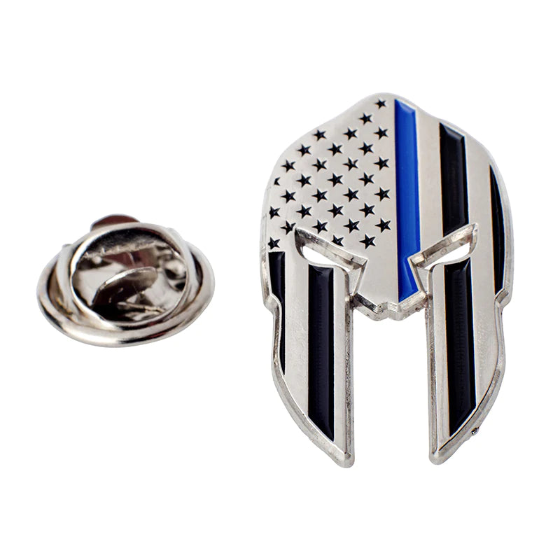 Thin Blue Line Spartan Pin