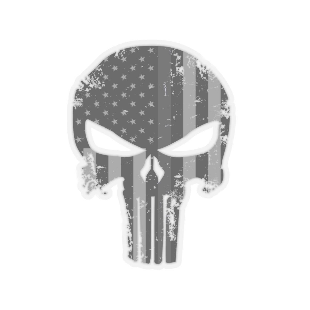 Kiss-Cut Stickers - Gray Line Punisher