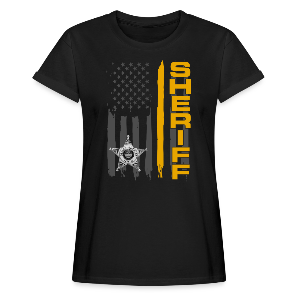 Women's Relaxed Fit T-Shirt - Ohio Sheriff Vertical - black