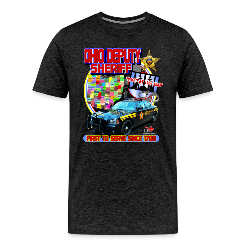 Men's Premium T-Shirt - Ohio Sheriff "Room at the Inn" - charcoal grey