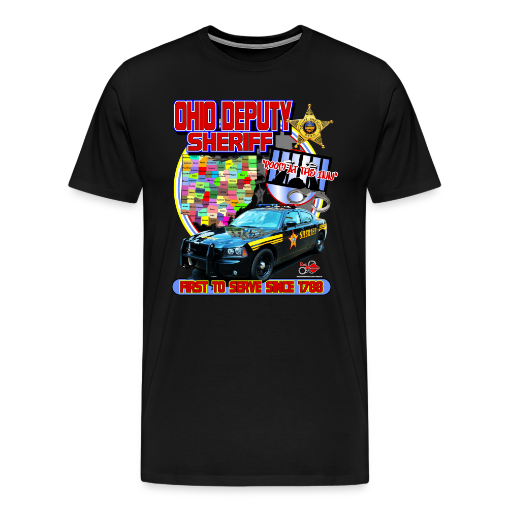 Men's Premium T-Shirt - Ohio Sheriff "Room at the Inn" - black