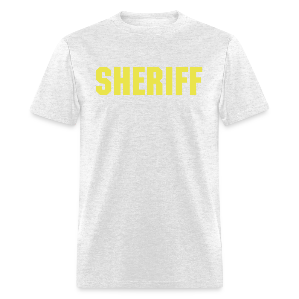 Unisex Classic T-Shirt - Sheriff Front and Back - light heather gray