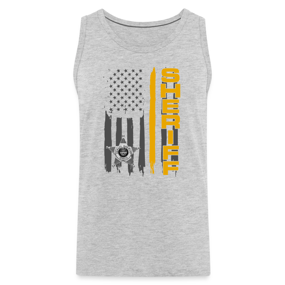 Men’s Premium Tank - Ohio Sheriff Vertical - heather gray