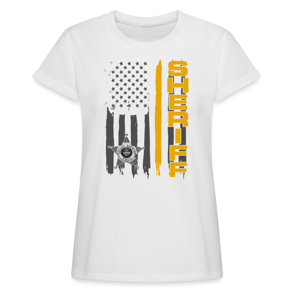 Women's Relaxed Fit T-Shirt - Ohio Sheriff Vertical - white