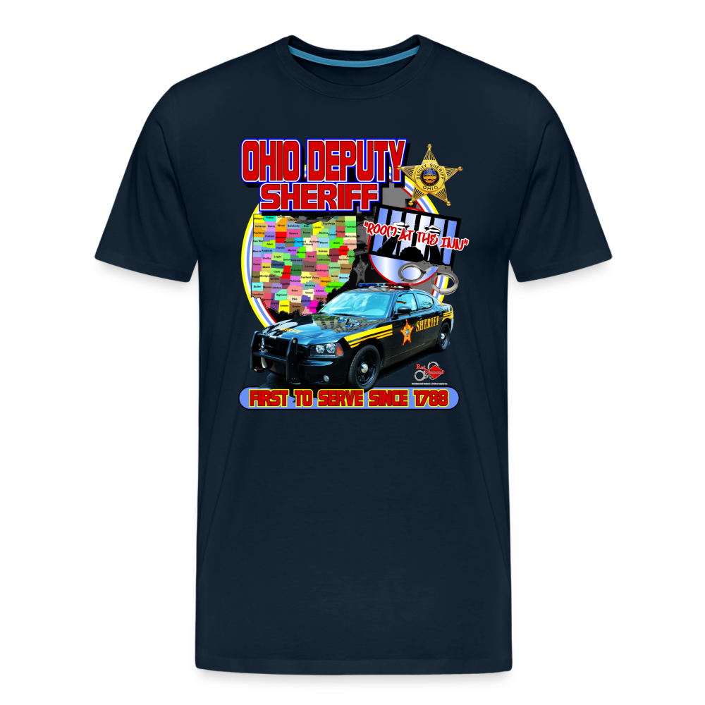 Men's Premium T-Shirt - Ohio Sheriff "Room at the Inn" - deep navy