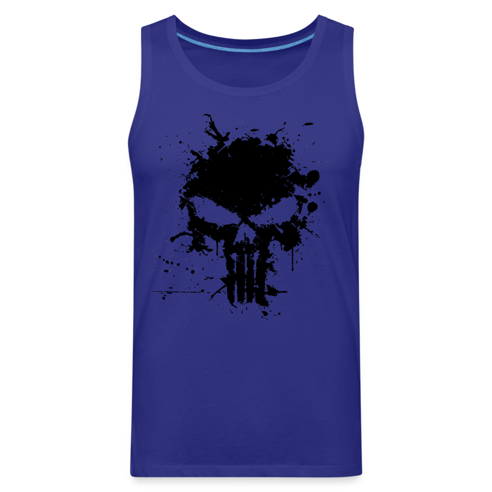 Men’s Premium Tank - Punisher Splatter - royal blue