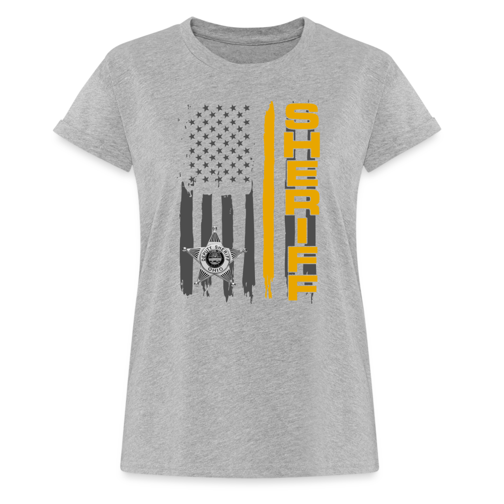 Women's Relaxed Fit T-Shirt - Ohio Sheriff Vertical - heather gray