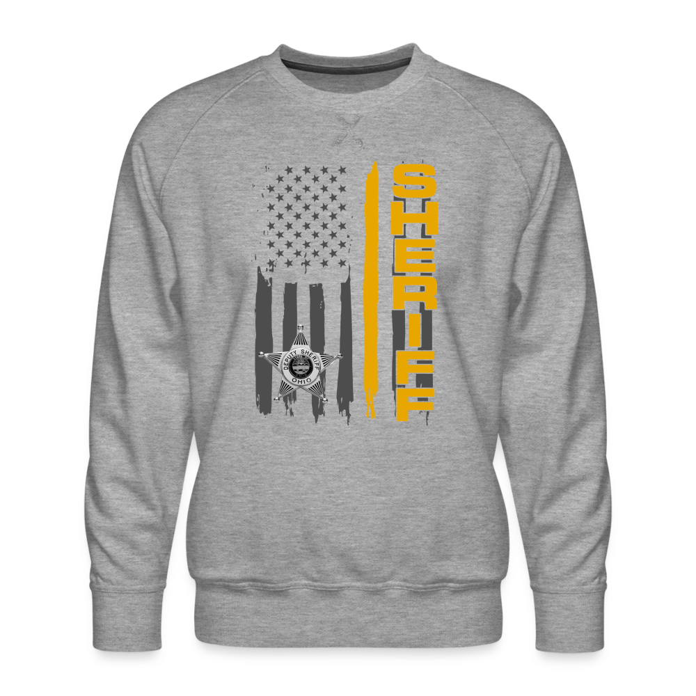 Men’s Premium Sweatshirt - Ohio Sheriff Vertical - heather grey