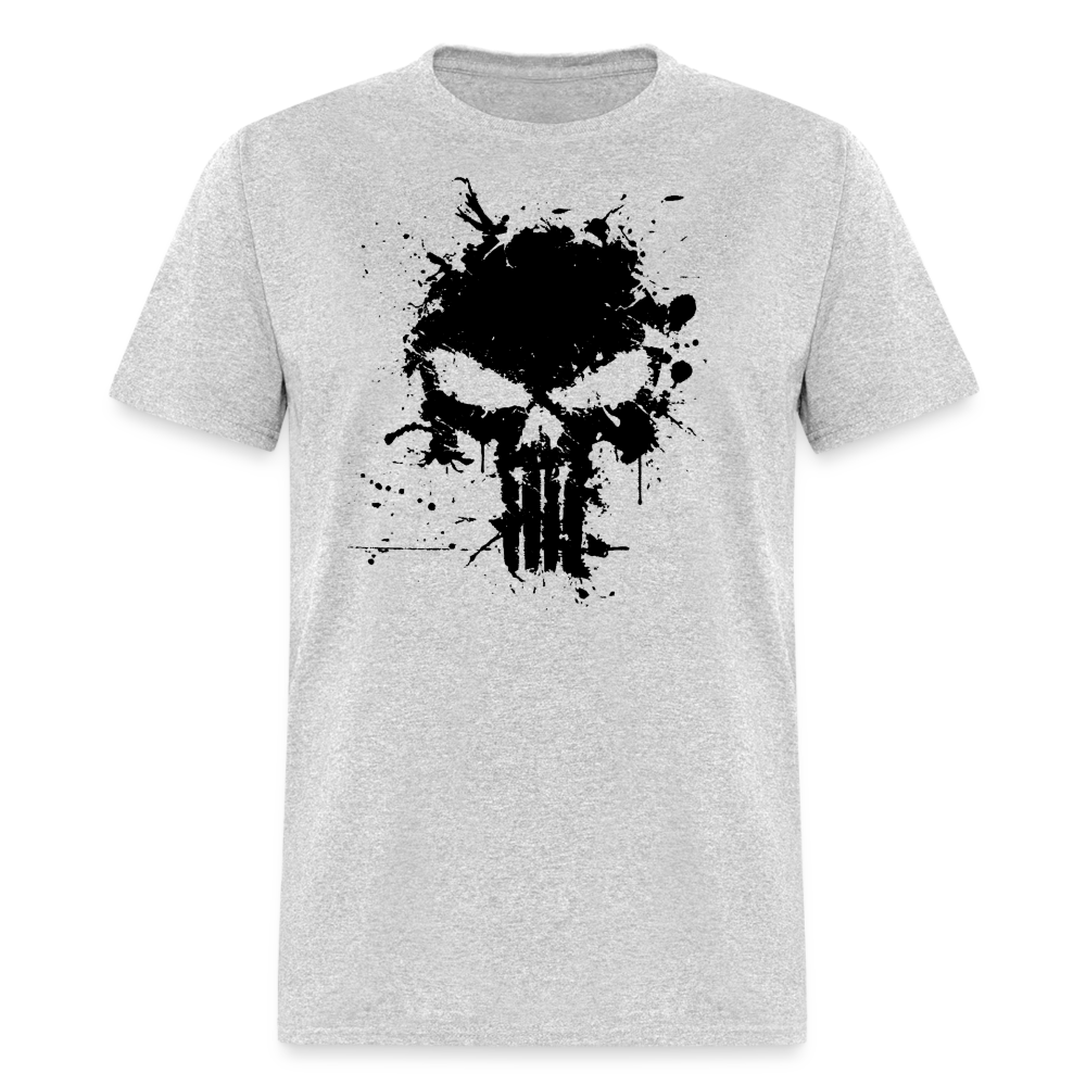 Unisex Classic T-Shirt - Punisher Splatter - heather gray