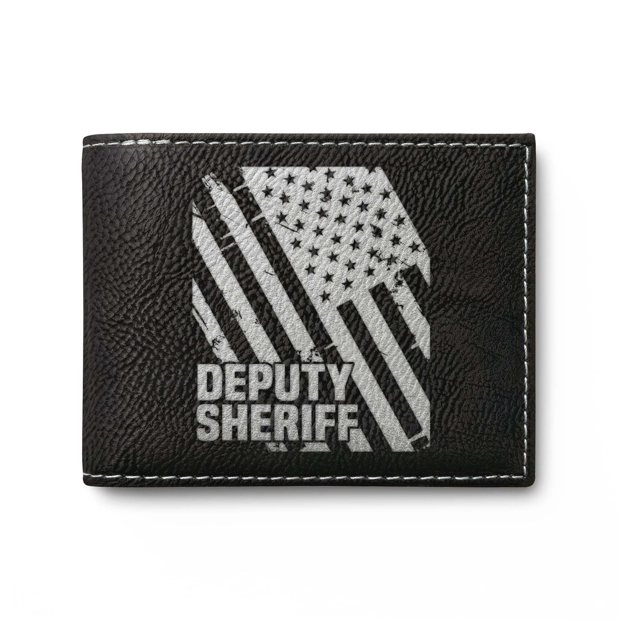 Bi-Fold Wallet with Flip - Deputy Sheriff Flag