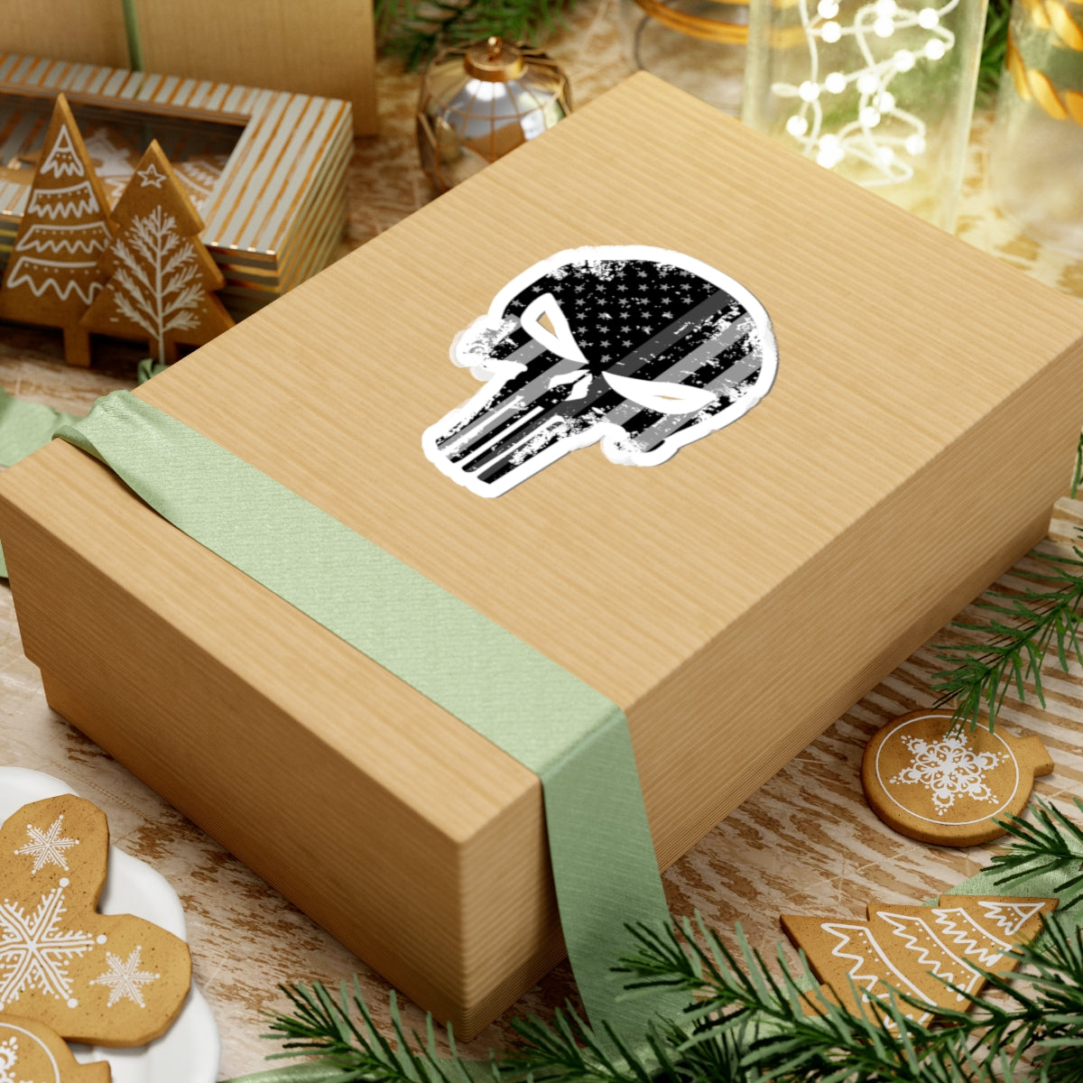 Kiss-Cut Stickers - Gray Line Punisher