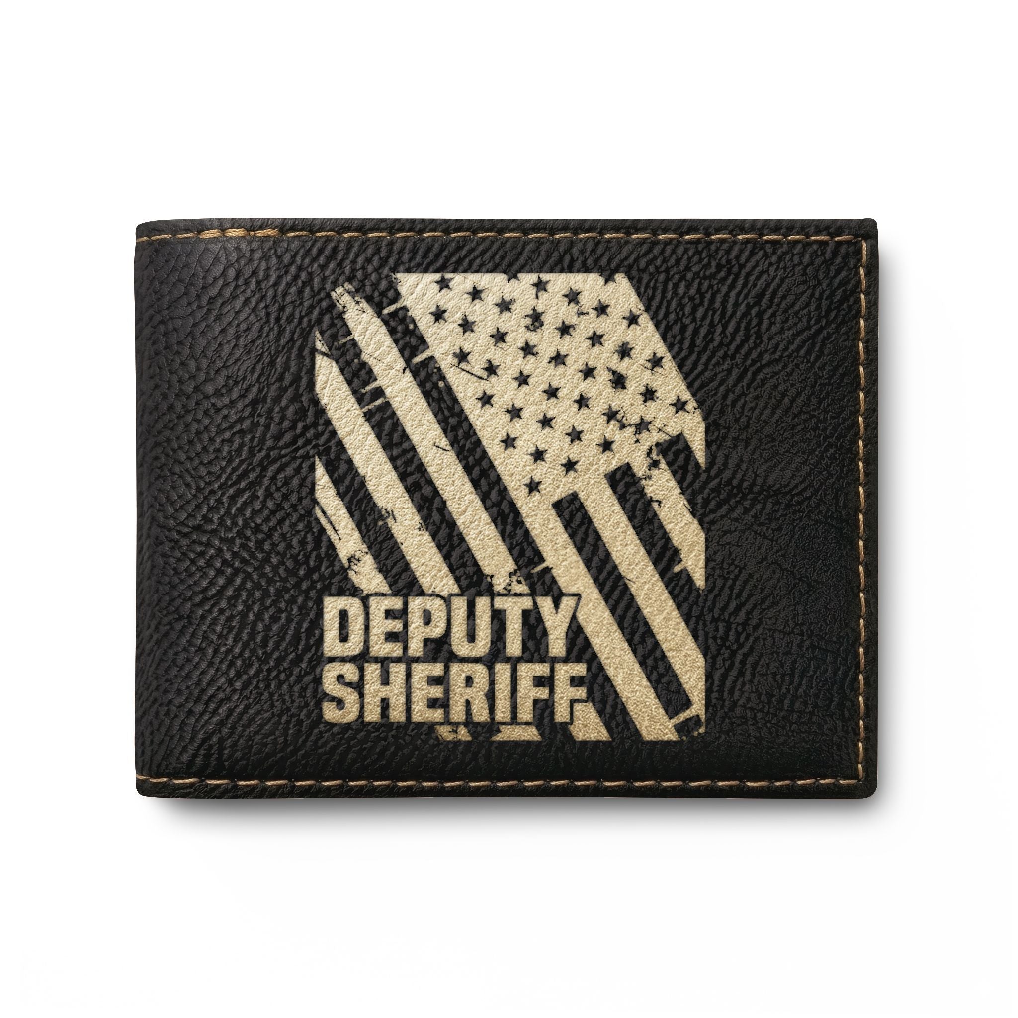 Bi-Fold Wallet with Flip - Deputy Sheriff Flag