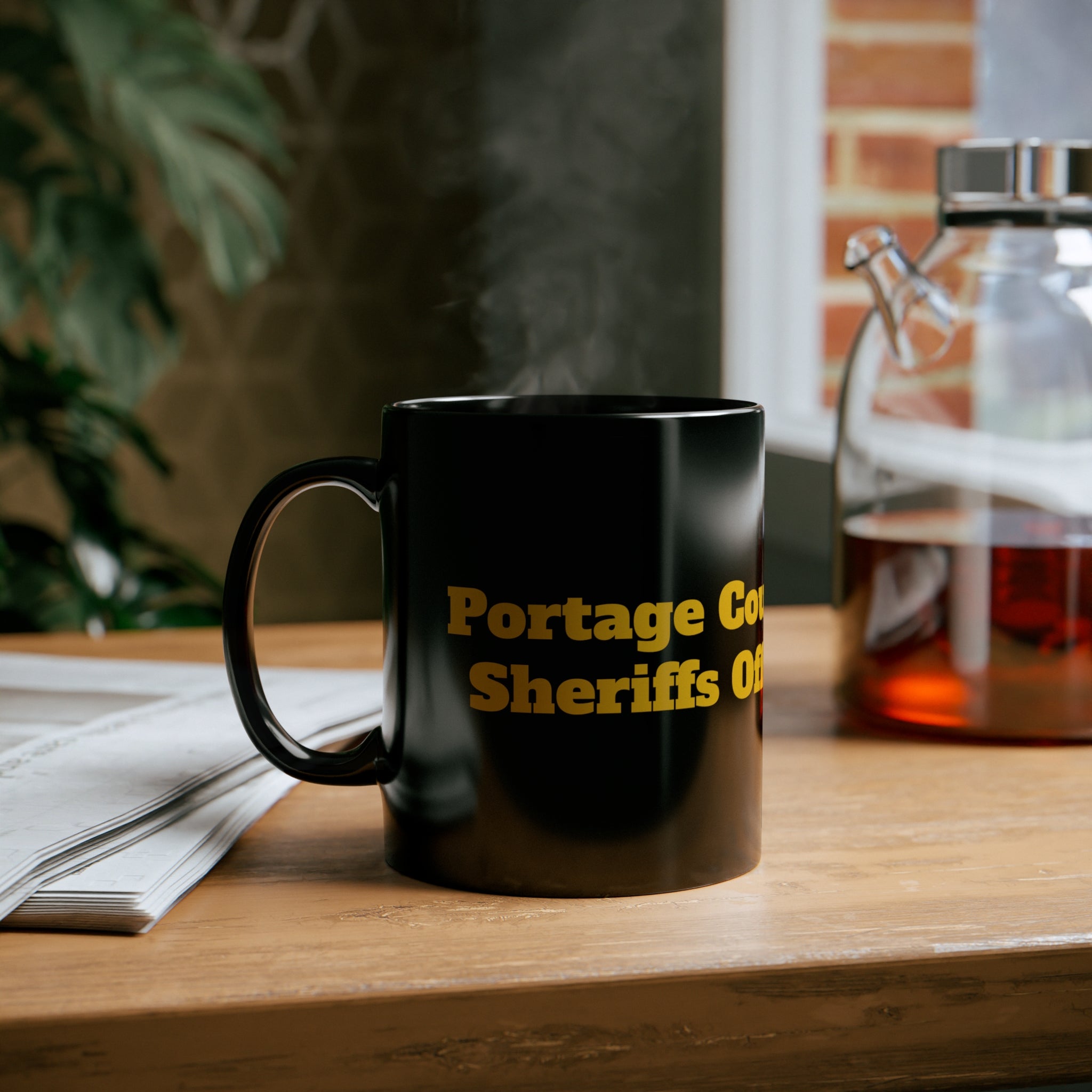 Black mug 11oz - Portage County Sheriffs Office