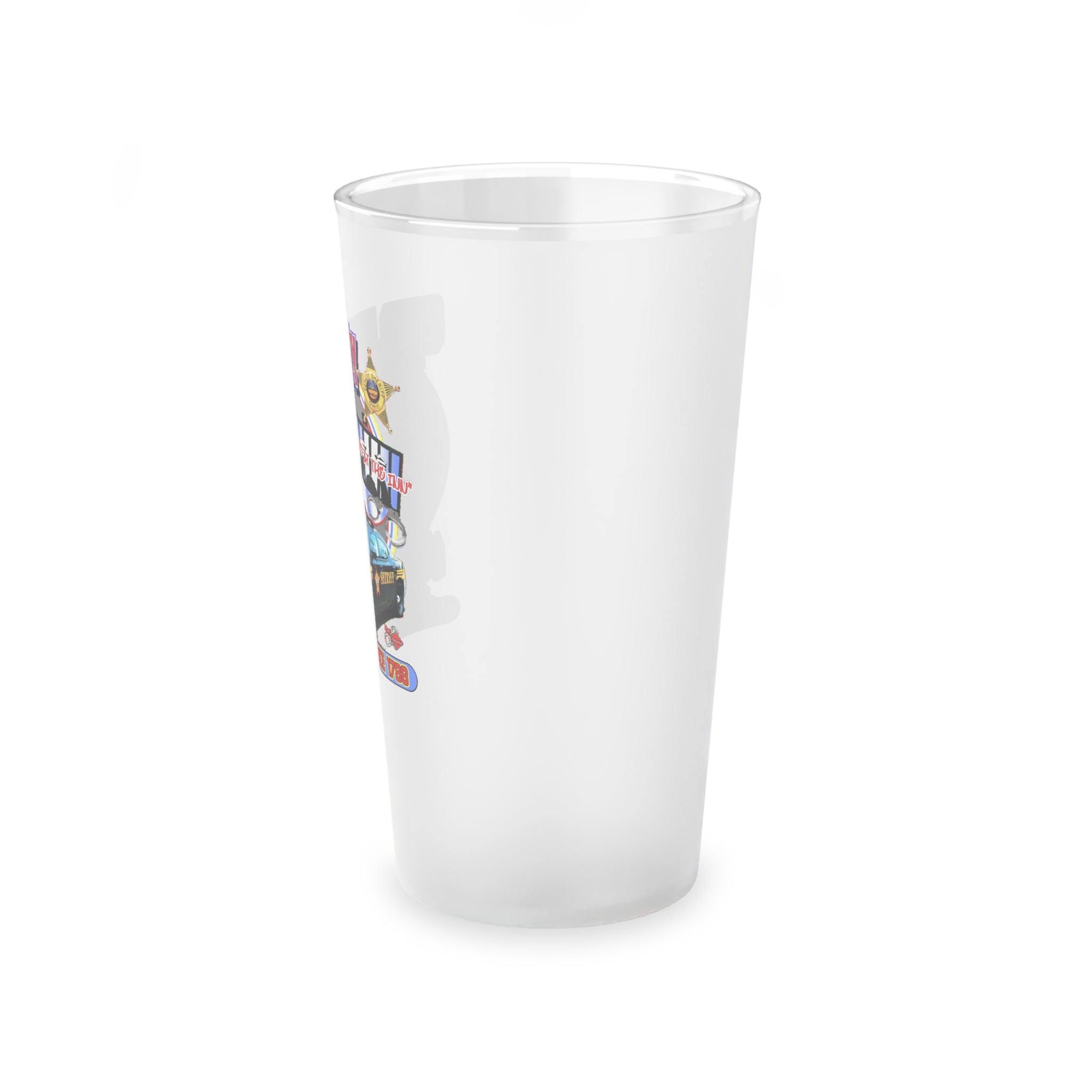 Frosted Pint Glass, 16oz - "Room at the Inn"