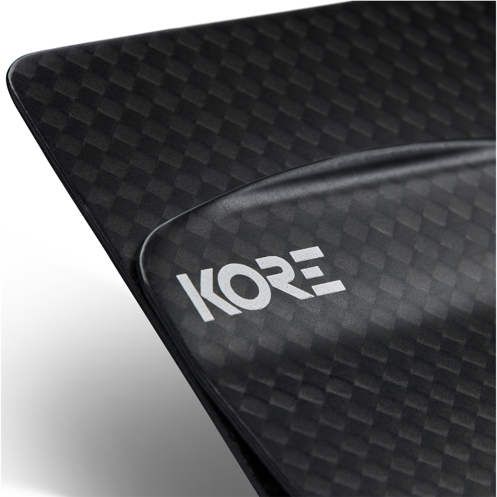 Kore Essentials Leather Sim Wallet & Carbon Fiber Money Cip