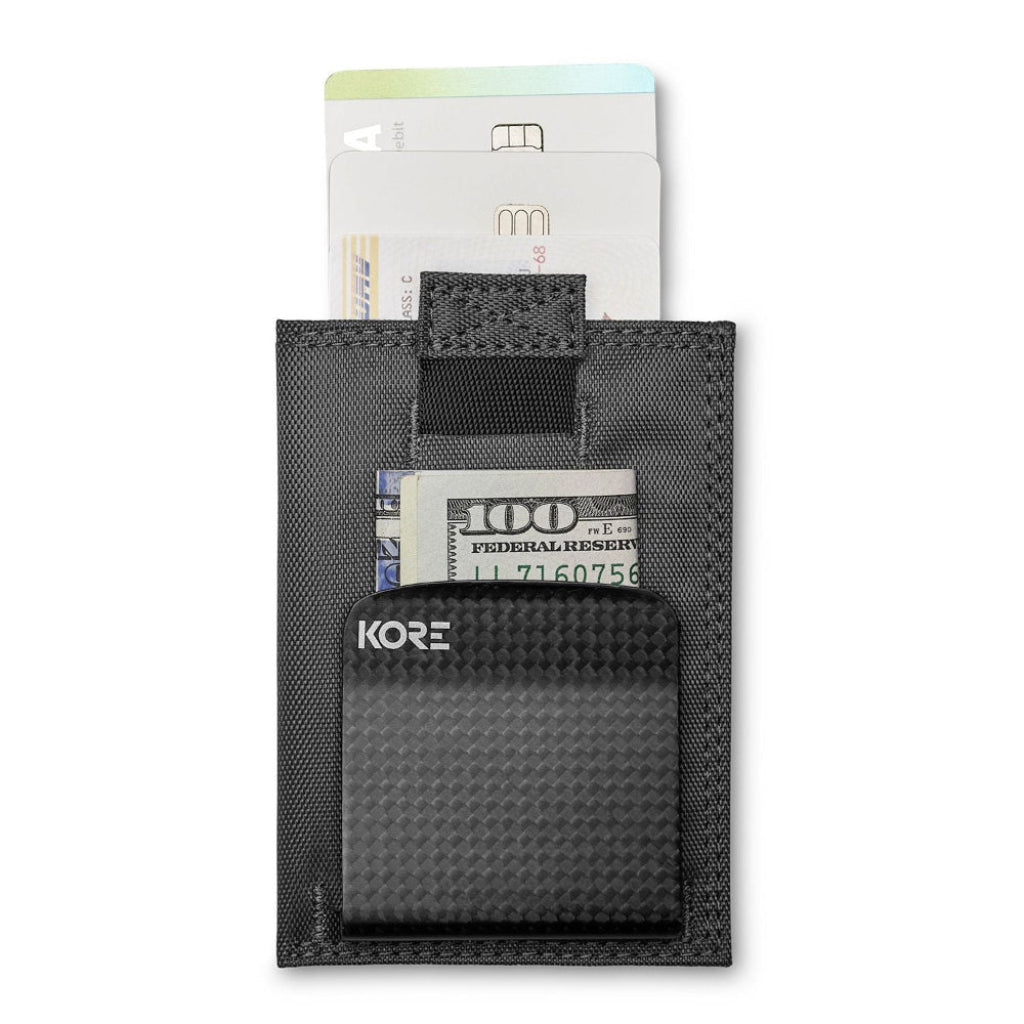Kore Essentials Nylon Slim Wallet & Carbon Fiber Money Clip