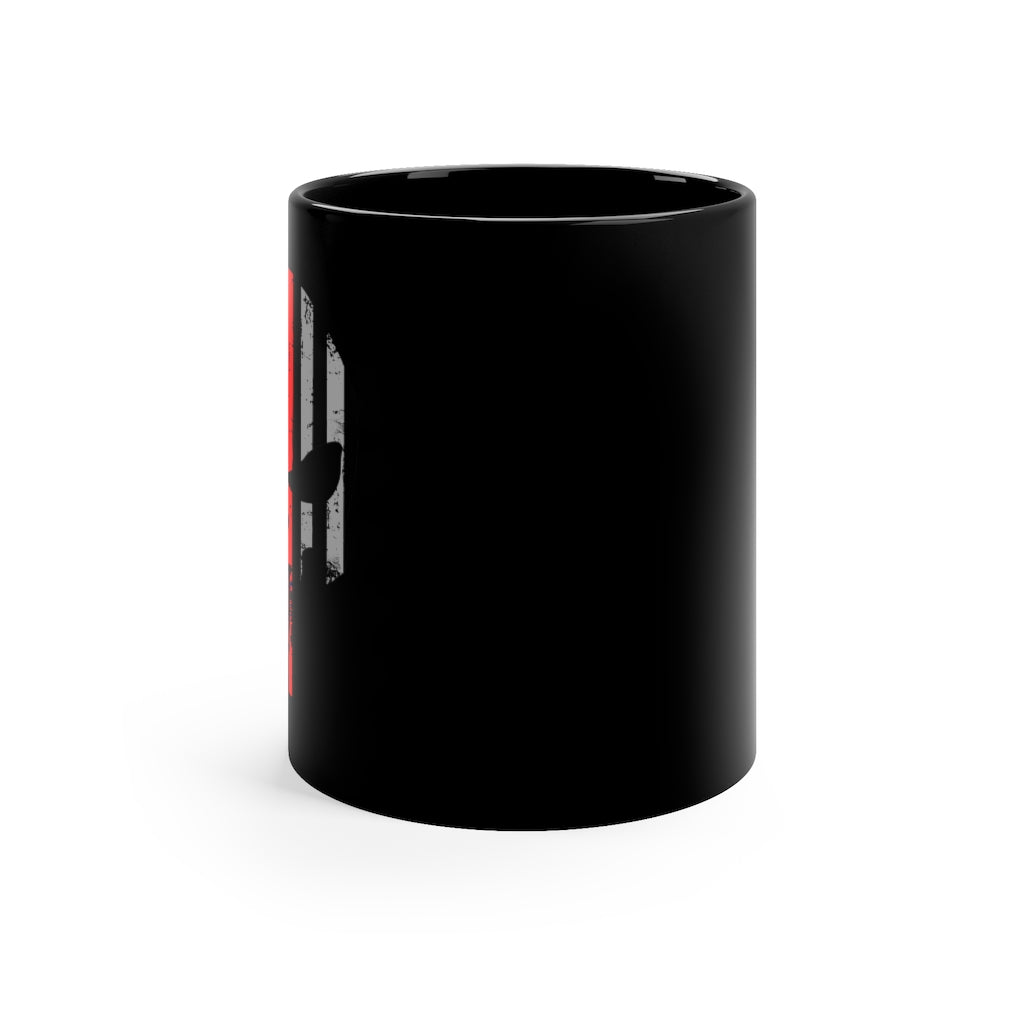 Black mug 11oz - Punisher Thin Red Line