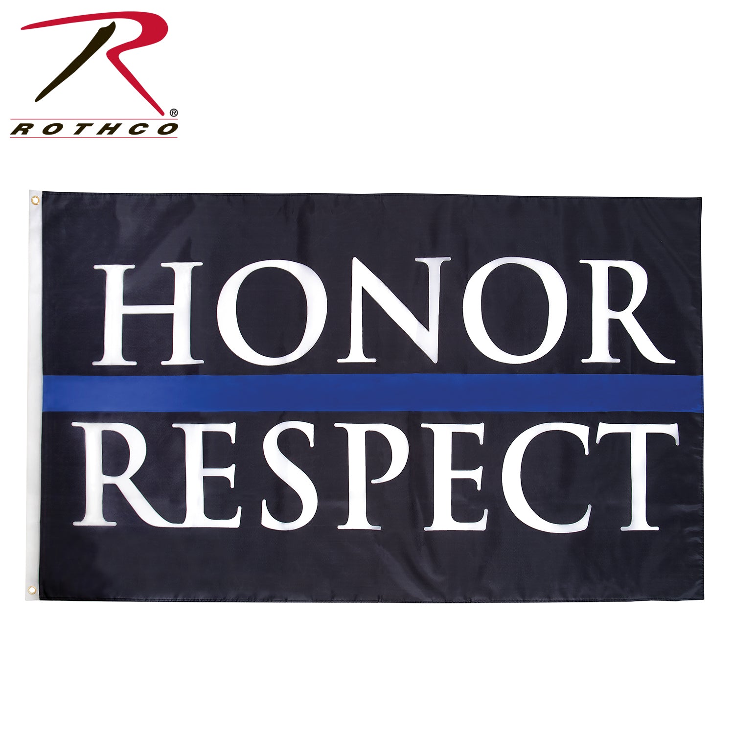Rothco Honor & Respect Thin Blue Line Flag 3x5
