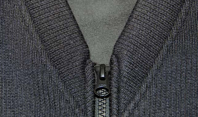 Blauer Fleece Lined Zip Front Sweater - 227