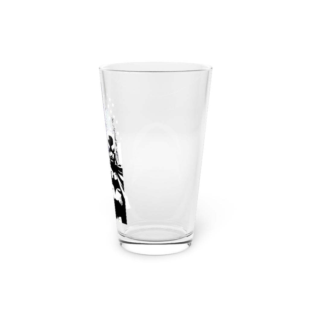 Pint Glass, 16oz - Batman Blue Line