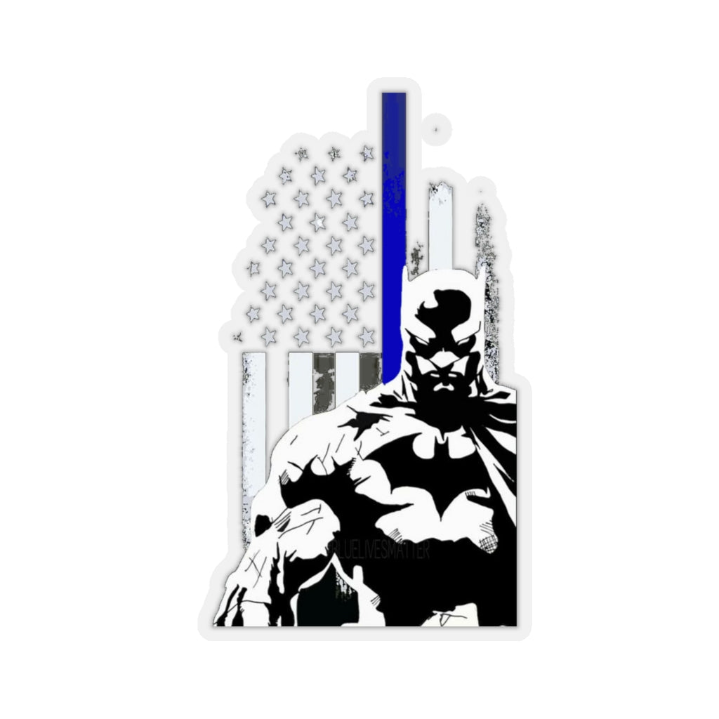 Kiss-Cut Stickers - Batman Blue Line