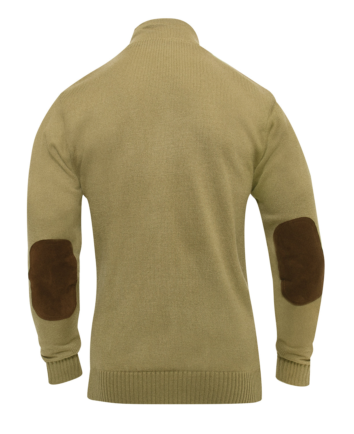 Rothco 3-Button Sweater With Suede Accents