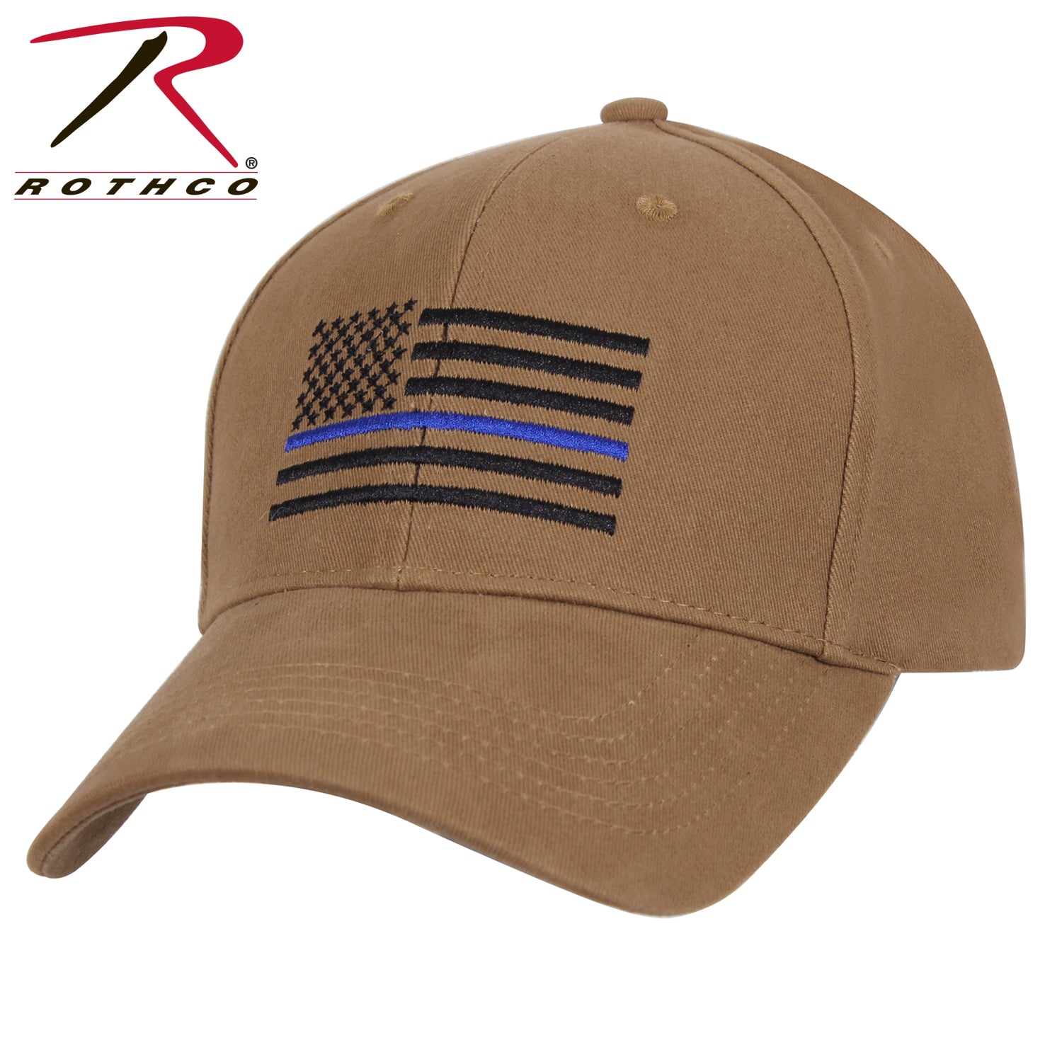 Rothco Thin Blue Line Flag Low Profile Cap - red-diamond-uniform-police-supply
