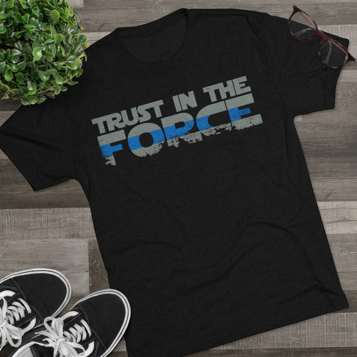 Unisex Tri-Blend Crew Tee - Trust the Force