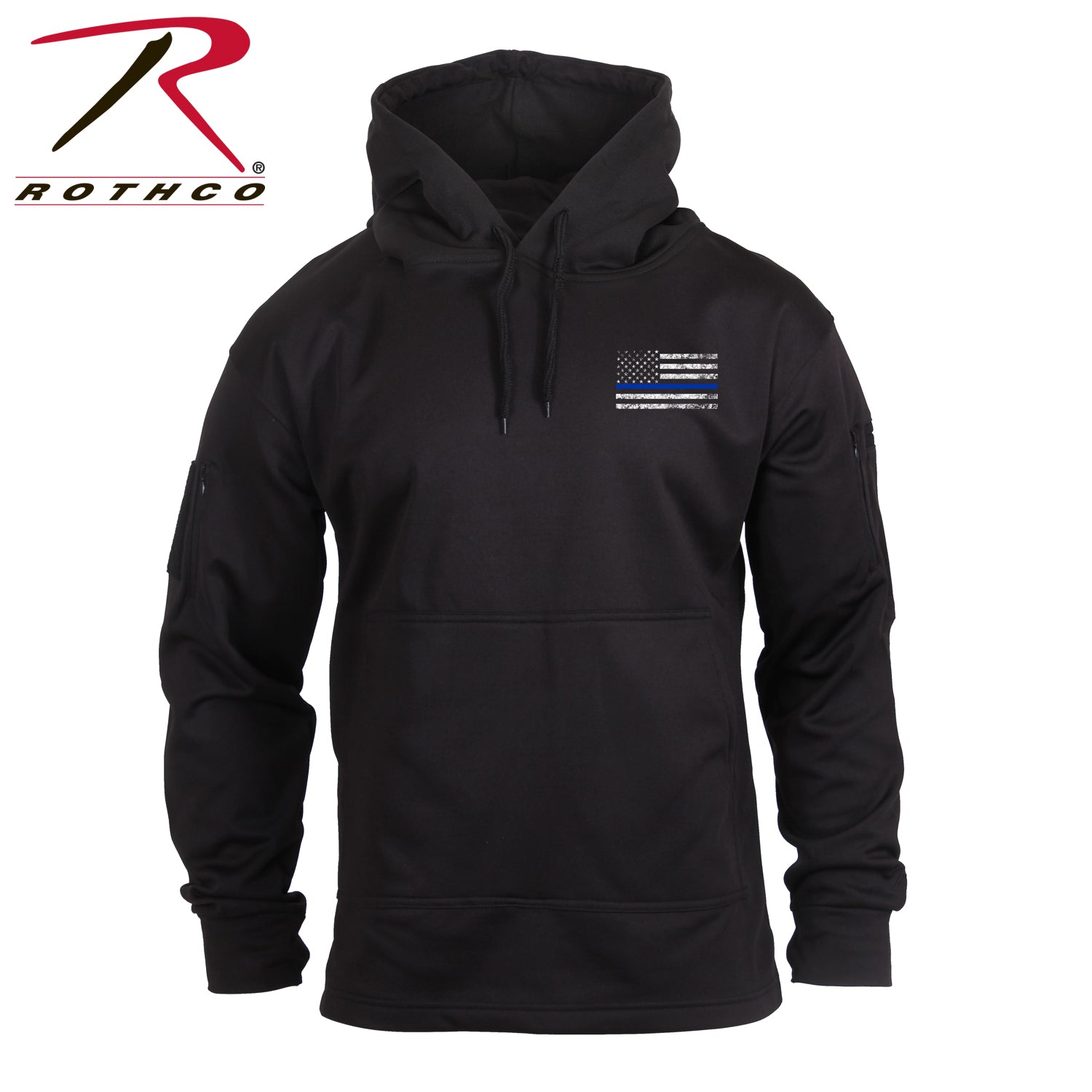Rothco Thin Blue Line Concealed Carry Hoodie - red-diamond-uniform-police-supply