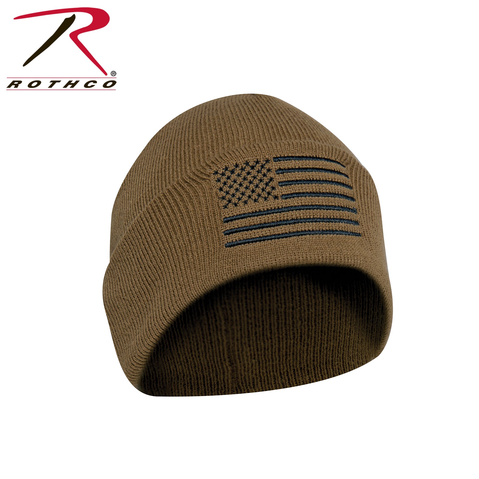 Rothco US Flag Embroidered Fine Knit Watch Cap