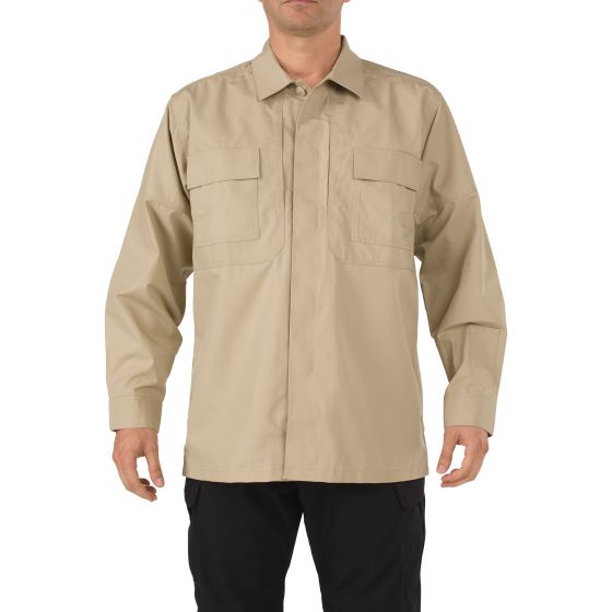 5.11 Tactical TDU® Long Sleeve Shirt - red-diamond-uniform-police-supply