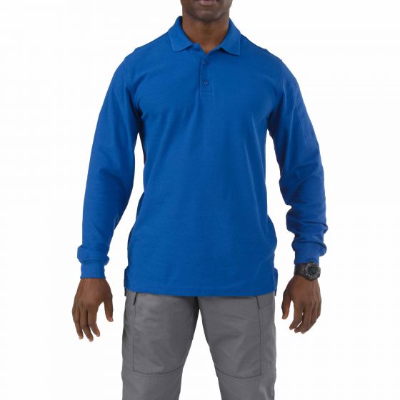 5.11 Tactical Utility Long Sleeve Polo - red-diamond-uniform-police-supply
