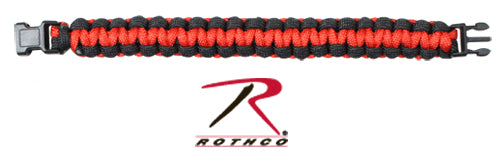 Rothco Thin Red Line Paracord Bracelet - red-diamond-uniform-police-supply