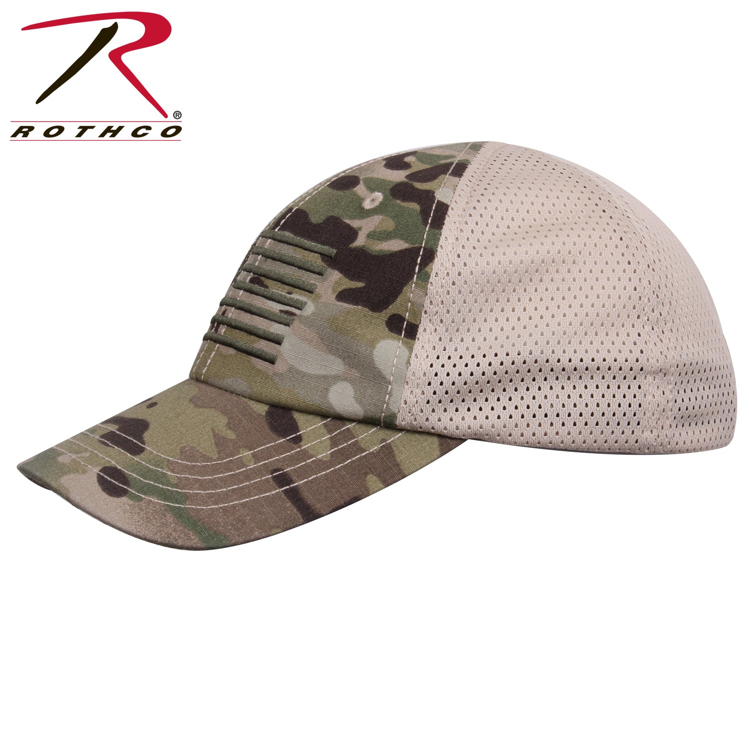 Rothco Tactical Mesh Back Cap With Embroidered US Flag