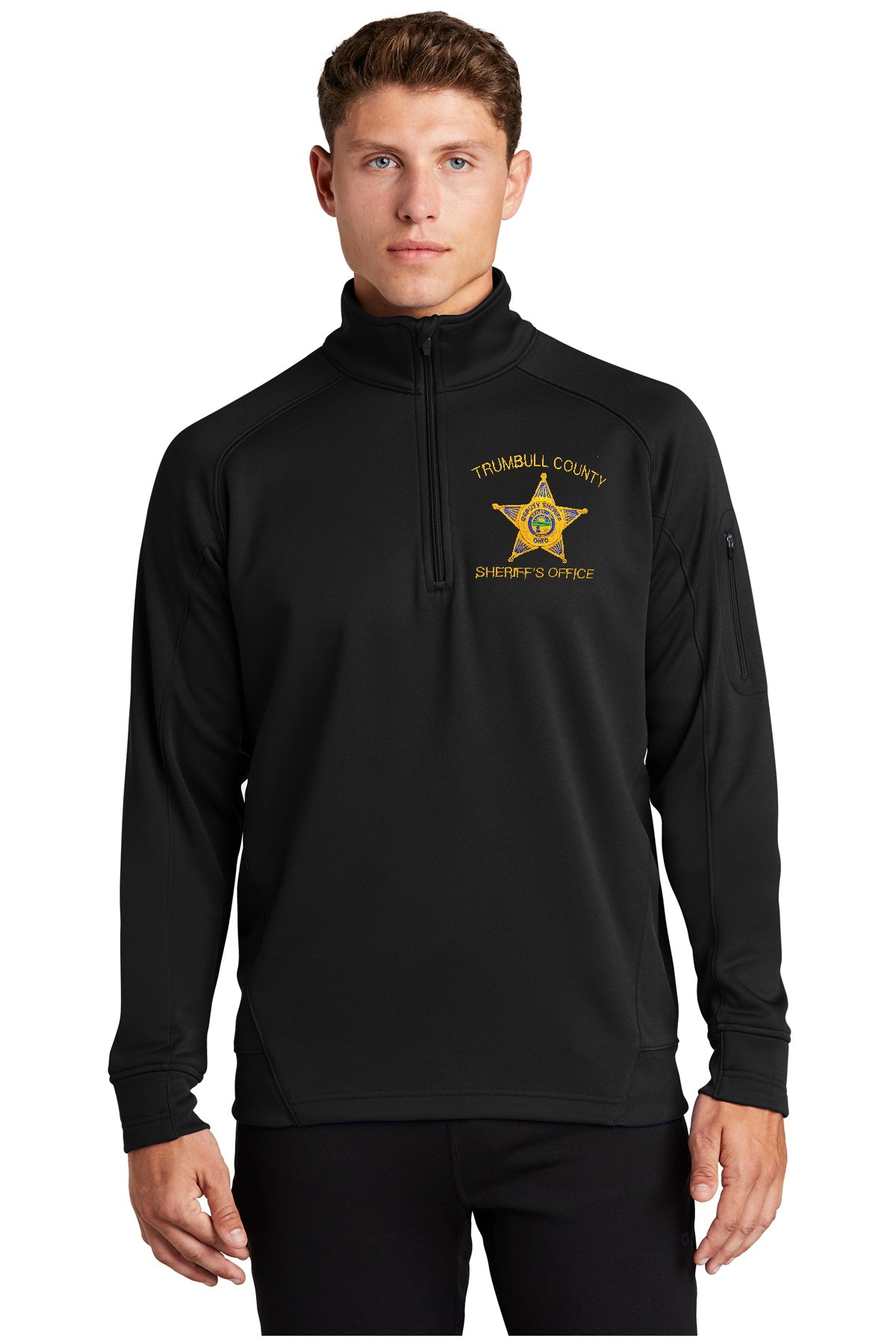 Sport-Tek Tech Fleece 1/4-Zip Pullover - Custom Ohio Sheriff Embroidery