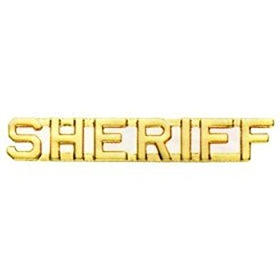 Premier Emblem Sheriff Collar Brass 1/4" - red-diamond-uniform-police-supply