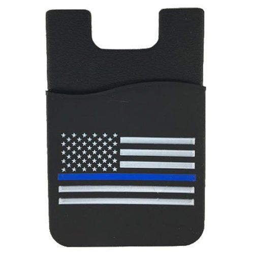 Thin Blue Line Cell Phone Credit Card Holder