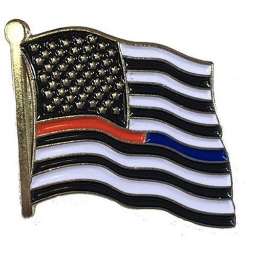 Dual American Flag Pin