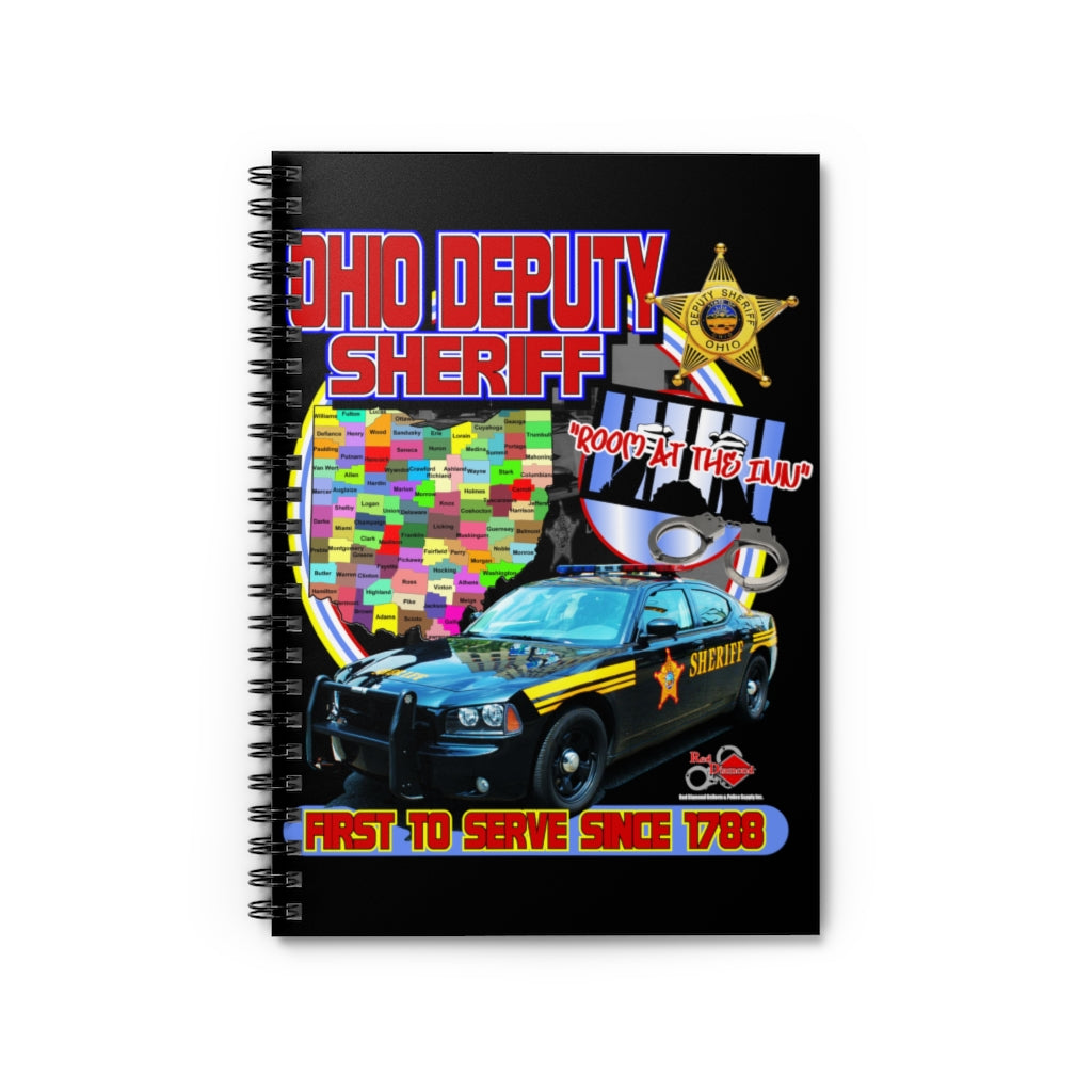 Spiral Notebook - Ruled Line - Ohio Sheriff "Room at the Inn"