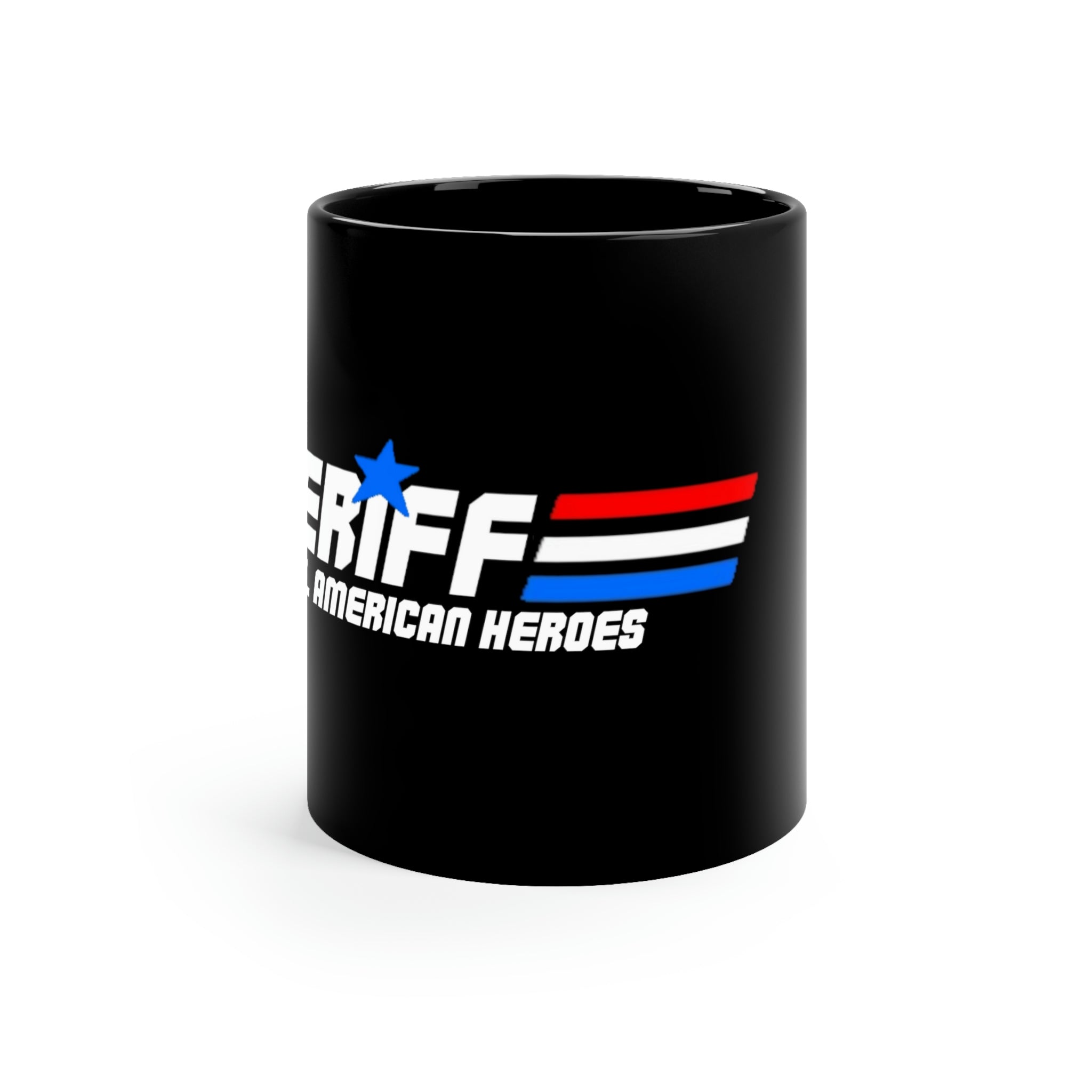 Black mug 11oz - Sheriff "Real American Heroes"