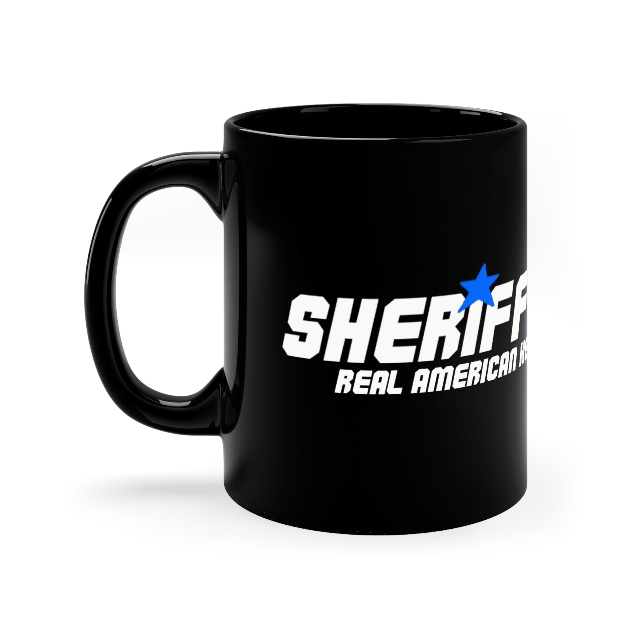 Black mug 11oz - Sheriff "Real American Heroes"