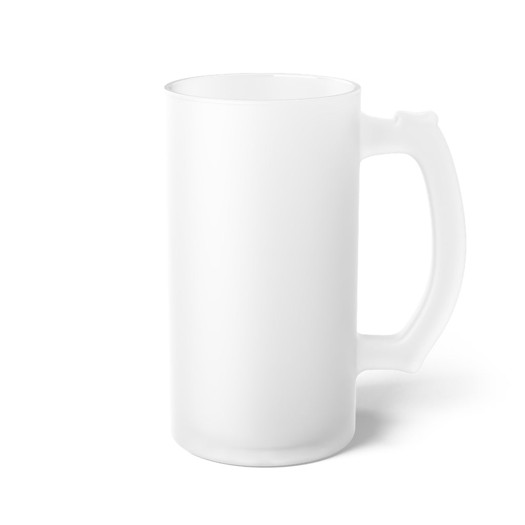 Frosted Glass Beer Mug - Ohio Sheriff Vertical