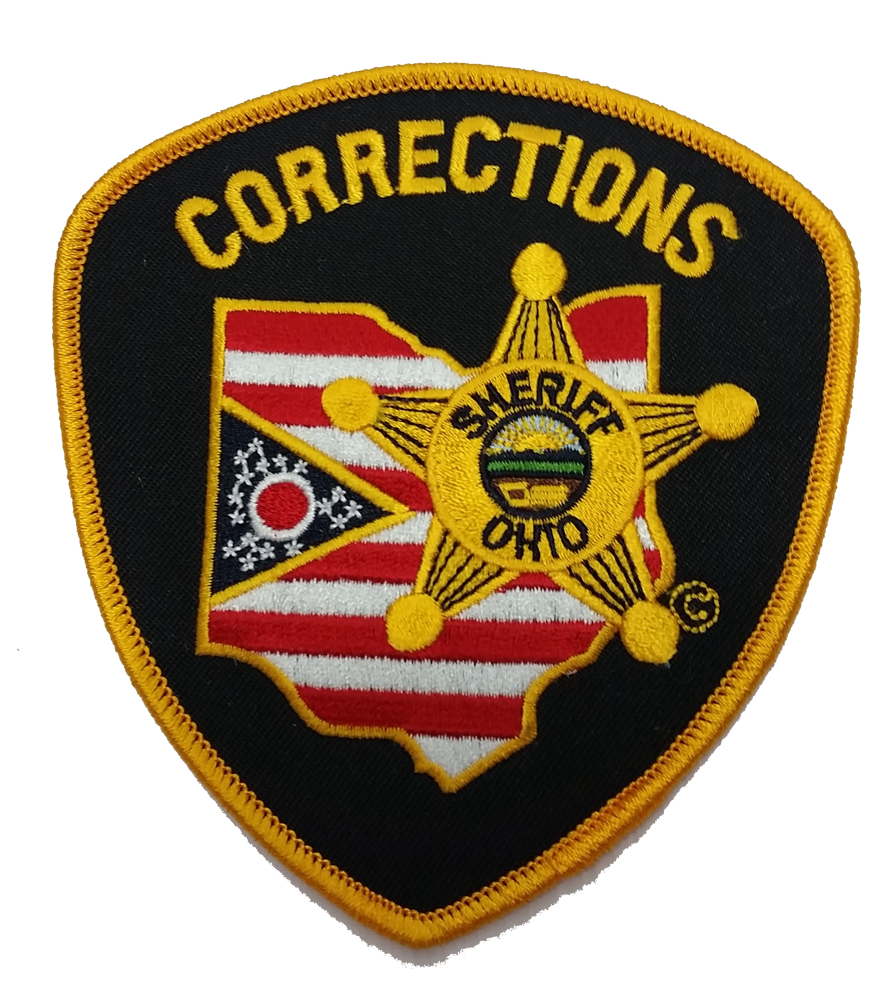 Premier Emblem Ohio Sheriff Patches - red-diamond-uniform-police-supply