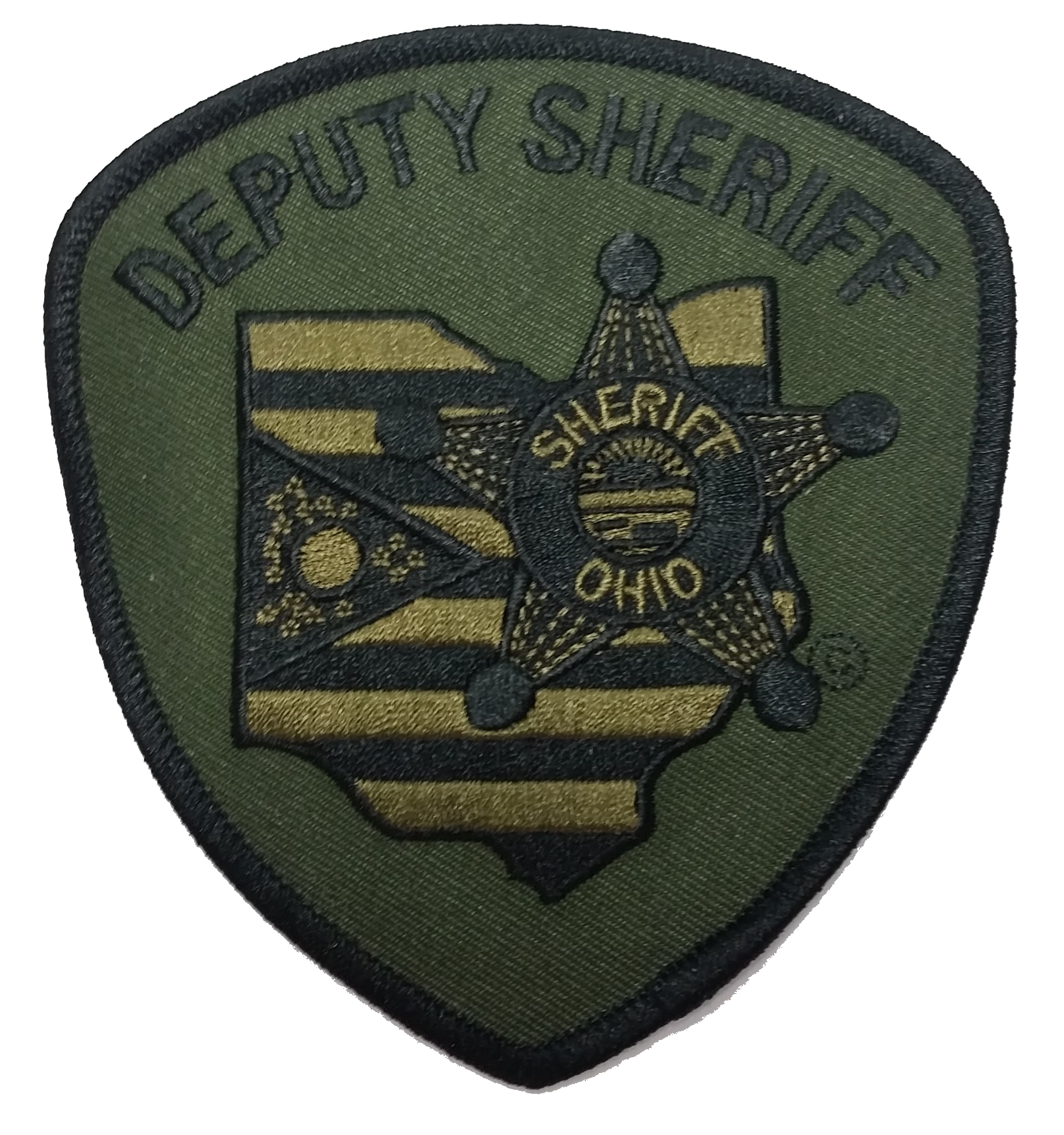 Ohio Sheriff "Deputy Sheriff -OD Green" Patches - 2 Pack