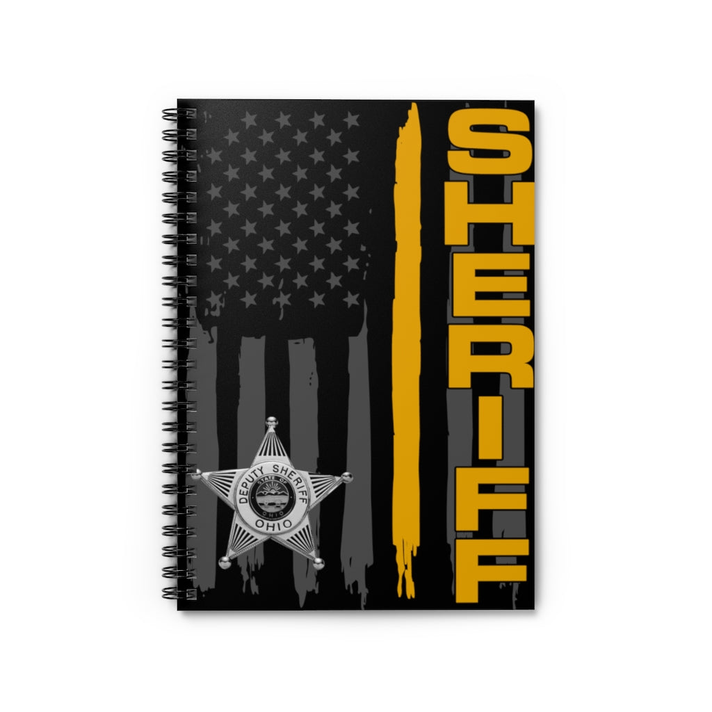 Spiral Notebook - Ruled Line - Ohio Sheriff Vertical