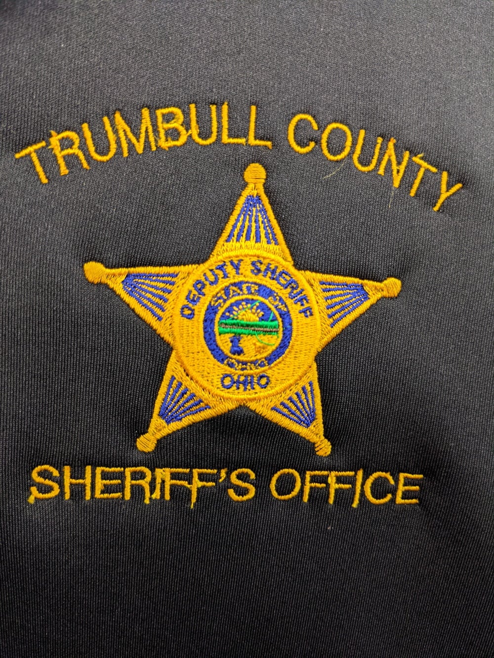 Red Diamond Sport Tek Long Sleeve Polo - Custom Ohio Sheriff Embroidery