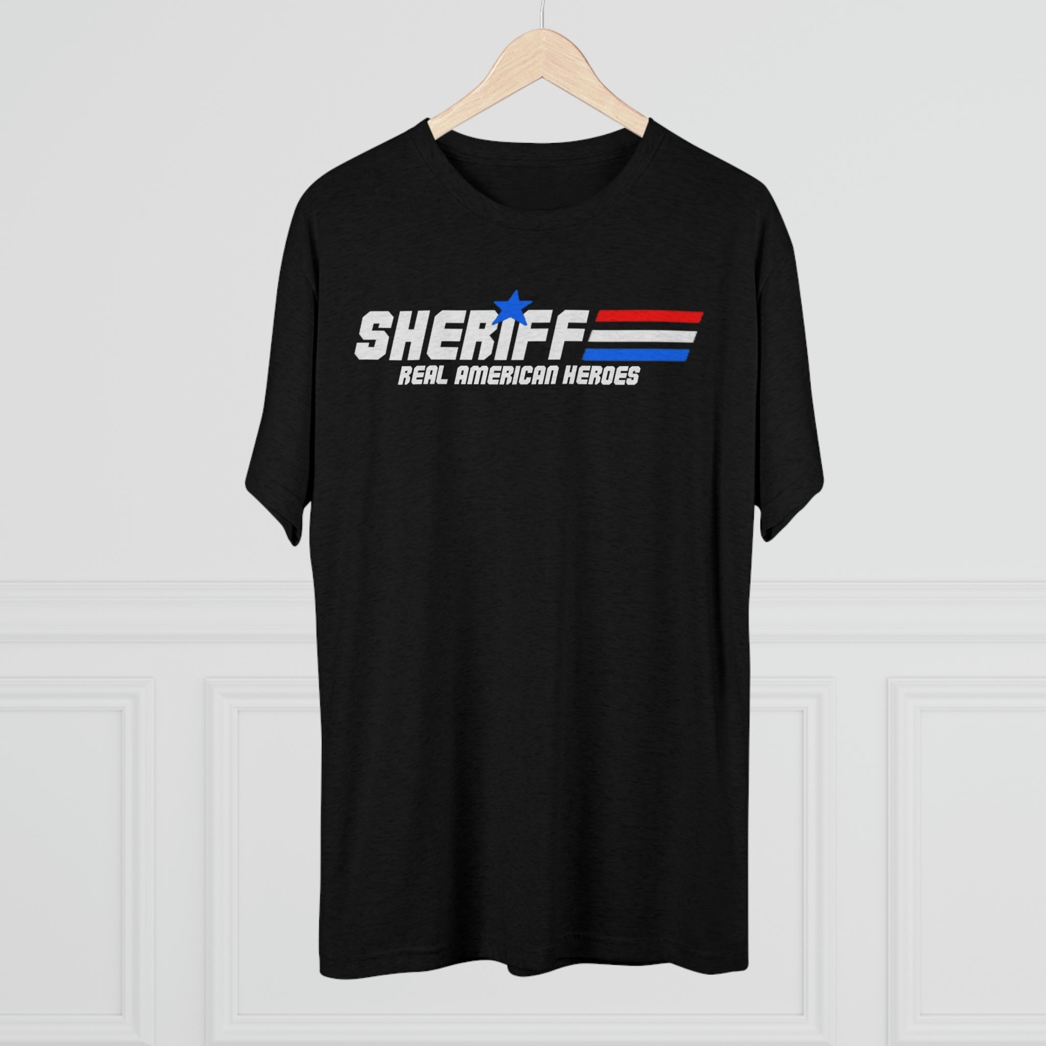 Unisex Tri-Blend Crew Tee - Sheriff "Real American Heroes"