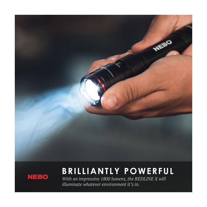NEBO REDLINE X Rechargeable LED Flashlight with 1,800 Lumen