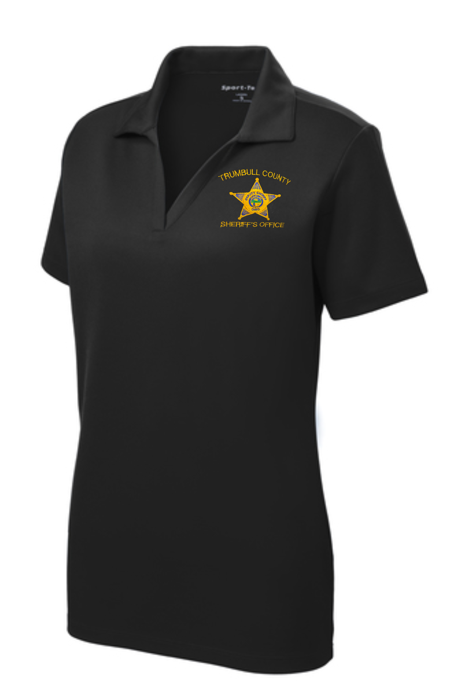 Red Diamond Sport Tek Ladies Short Sleeve Polo - Custom Ohio Sheriff Embroidery