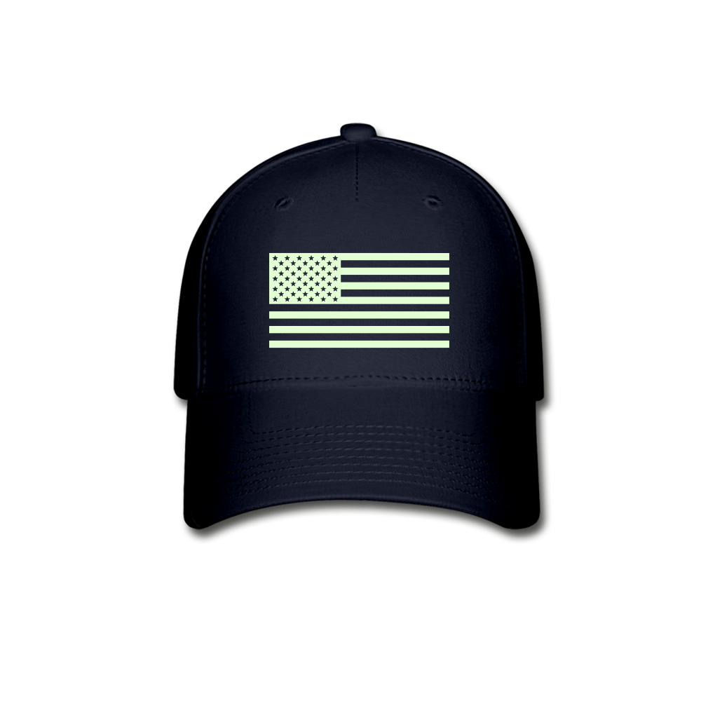 Flexfit Baseball Cap - Flag (Glow in the Dark) - navy